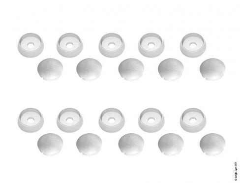 Bolt Cap Set (10x)- White